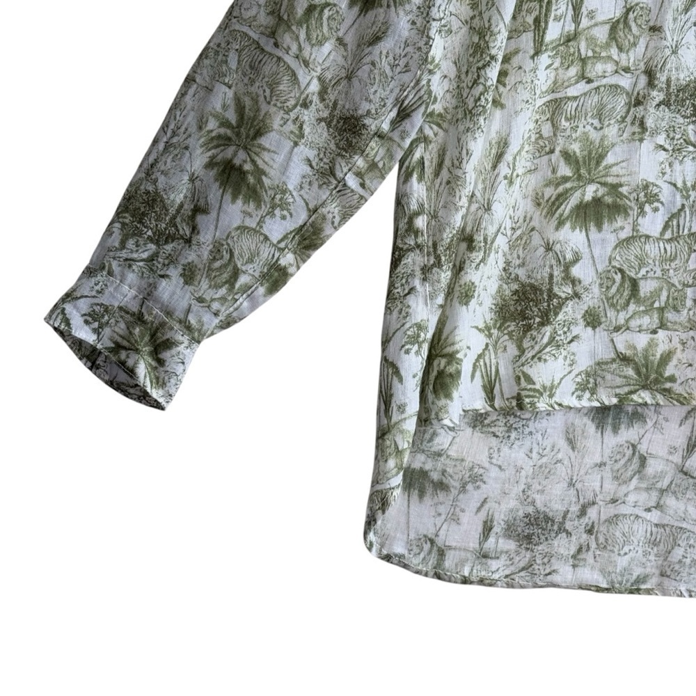 Rachel Zoe Linen Safari Toile  Top. 
Size XL - Picture 3 of 13